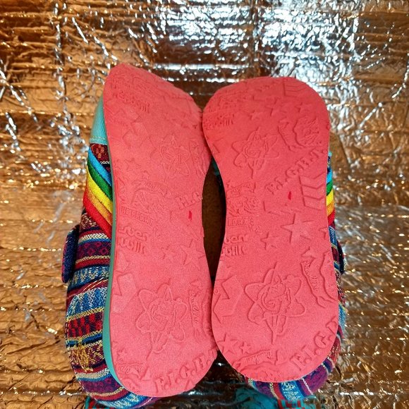 Tigerbear Republik turquoise Aztec tapestry pattern sneakers EUC - Picture 15 of 16